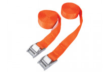 BlueSpot Tools Cam Buckle Tie-Down Straps Twin Pack 2.5m