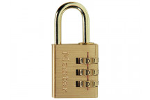 Master Lock Brass Finish 30mm 3-Digit Combination Padlock