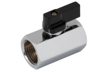 1/4\"BSPF Brass Chrome Finish Mini Ball Valve