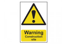 Scan Warning Construction Site - PVC 200 x 300mm