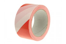 Economy Self-Adhesive Hazard Tape Red/White 50mm x 33m