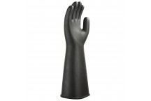 A802 Heavyweight Latex Rubber Gauntlet Black XL