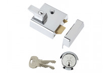 Yale Locks P2 Double Security Nightlatch 40mm Backset Chrome Finish Visi