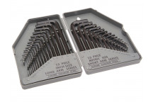 Faithfull Metric/Imperial Hex Key Set of 30 (0.7-10mm 0.028-3/8in)