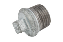 1\" BSPT BEADED HOLLOW PLUG GALVANISED