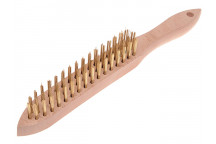 Faithfull 680/B3 Brass Wire Scratch Brush - 3 Row