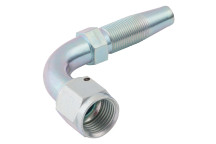 1.1/16\" SAE/JIC Female x 16mm Hose ID Reusable 90? Elbow