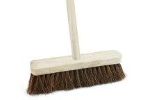 Complete 12\" Stiff Bassine Broom C/W Handle 11.302H1