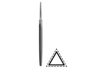 4\" Three Square Bastard Cut  Engineers Files