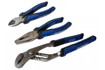 Faithfull Soft Grip Pliers Set, 3 Piece