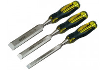 Stanley Tools FatMax Bevel Edge Chisel with Thru Tang Set, 3 Piece