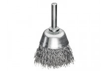 Lessmann Cup Brush with Shank D40mm x H15mm, 0.30 Steel Wire