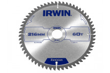 IRWIN Professional Aluminium Circular Saw Blade 216 x 30mm x 60T TCG