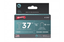 Arrow T37 Staples 12mm (1/2in) Box 1000