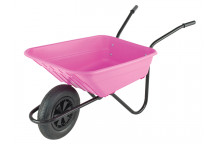 Walsall 90L Pink Polypropylene Wheelbarrow