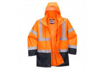 S768 Hi-Vis Executive 5-in-1 Jacket Orange/Navy Medium