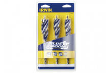 IRWIN Blue Groove 6X Wood Drill Bit Set, 3 Piece 20-25mm