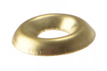 ForgeFix Screw Cup Washers Solid Brass Polished No.10 Bag 200