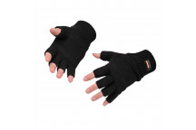 GL14 Fingerless Knit Insulatex Glove Black