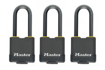 Master Lock Excell Weather Tough 45mm Padlock 4-Pin- Keyed Alike x 3