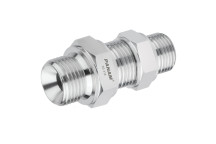 1/4\" BSPP MALE B.HEAD AND BACKNUT 316S.S