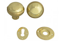 Yale Locks P405 Rim Knob Polished Brass Finish