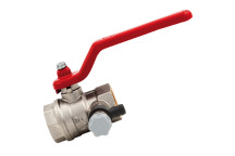1\" BSPP Brass Ball Valve FullFlow withDrainValve