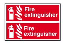 Scan Fire Extinguisher - PVC 300 x 100mm