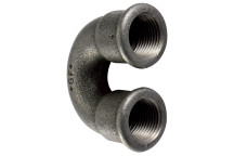 3/4\" BSPP FEM 180 DEG BEND BLACK GF60