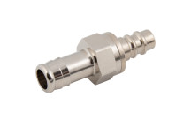 6MM HOSE TAIL VALVED PLUG NP