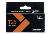 Arrow T25 Staples 10mm (3/8in) Box 1000
