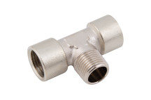 1/8\" BSPT Male x 1/8\" BSPP Female Equal Tee