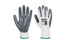 A310 Flexo Grip Nitrile Glove Grey/White Large