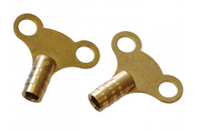 Faithfull Radiator Keys - Brass (Pack of 2)