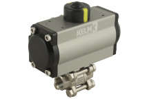 4\" BSPP SS 3 PC SA ALUM ACTU B.VALVE