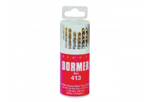 Dormer A094 No.413 HSS TiN Coated Drill Set of 13 1.5- 6.5mm x 0.5mm