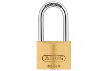 ABUS Mechanical 65/40mm Brass Padlock 40mm Long Shackle