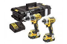 DEWALT DCK2500P2B XR Brushless Tool Connect Twin Pack 18V 2 x 5.0Ah Li-ion