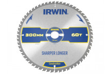 IRWIN Construction Table & Mitre Circular Saw Blade 300 x 30mm x 60T ATB