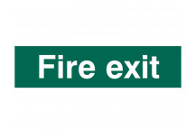 Scan Fire Exit Text Only - PVC 200 x 50mm