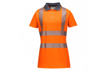 LW72 Ladies Pro Polo Shirt Orange Small