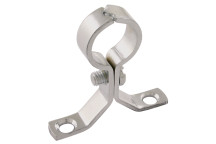 15MM OD PIPE CLIP SCREW-ON CHROME PLATE