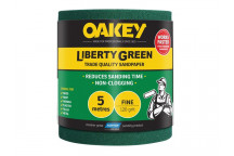 Oakey Liberty Green Sanding Roll 115mm x 5m Fine 120G