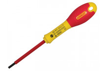 Stanley Tools FatMax VDE Insulated Screwdriver Parallel Tip 4.0 x 100mm