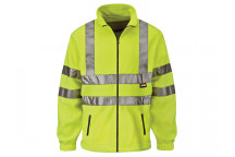 Scan Hi-Vis Yellow Full Zip Fleece - L (42in)