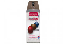 PlastiKote Twist & Spray Satin Chocolate Brown 400ml