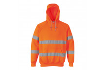 B304 Hi-Vis Hooded Sweatshirt Orange Large