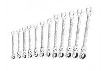 Expert Flexible Head Ratchet Spanner Set, 12 Piece