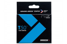 Arrow T50 Staples 6mm (1/4in) Box 1250
