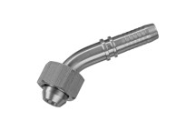1.1/2\" BSP Female x Swept Hose Tail 45? Elbow 1.1/4\" Hose ID